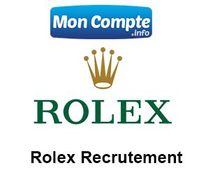 rolex candidature spontanée|Rolex carrière.